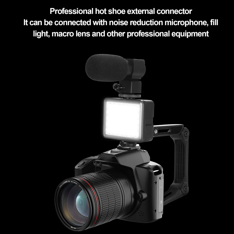 Digital Camera 3 Inch IPS Screen 4K 64MP 16x Digital Zoom Night Vision Wireless Dual Cameras Camcorder With Memory Card 32G view 17