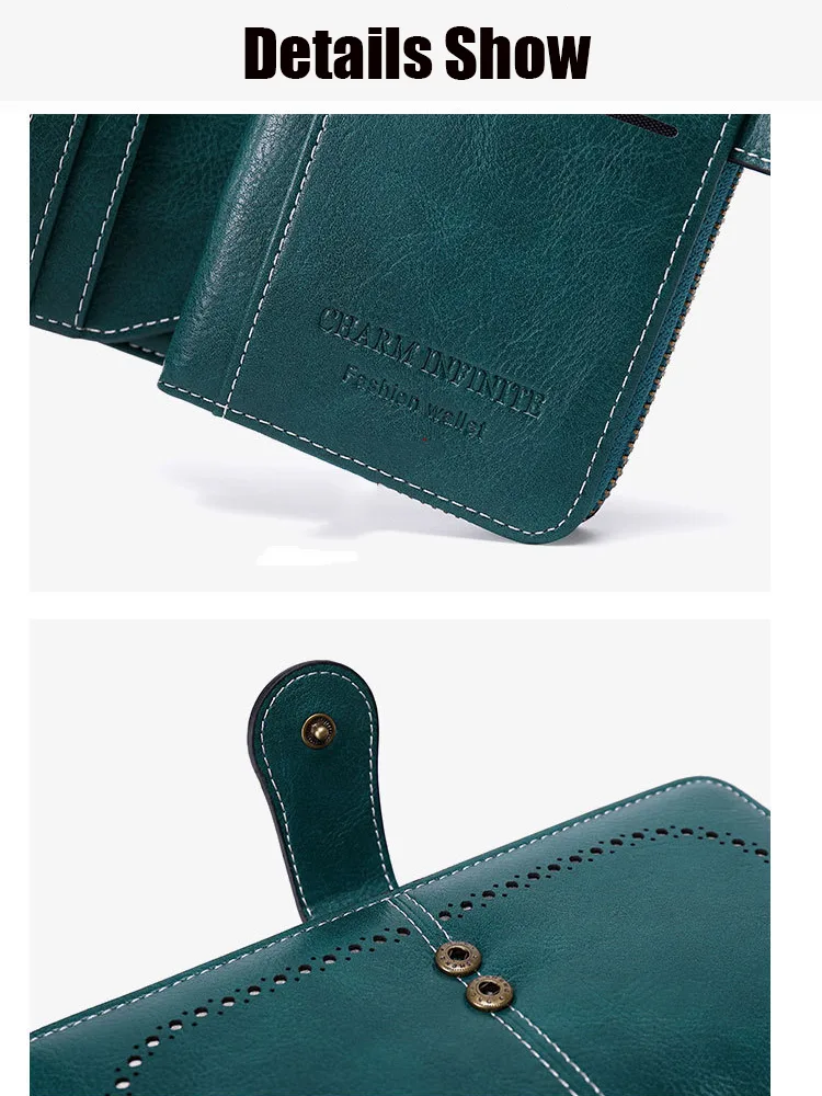 RFID Blocking Women's Long Zipper Wallet, Large Capacity Clutch Purse For Daily & Travel Use, Multi Card Holder Ladies Wallet view 13