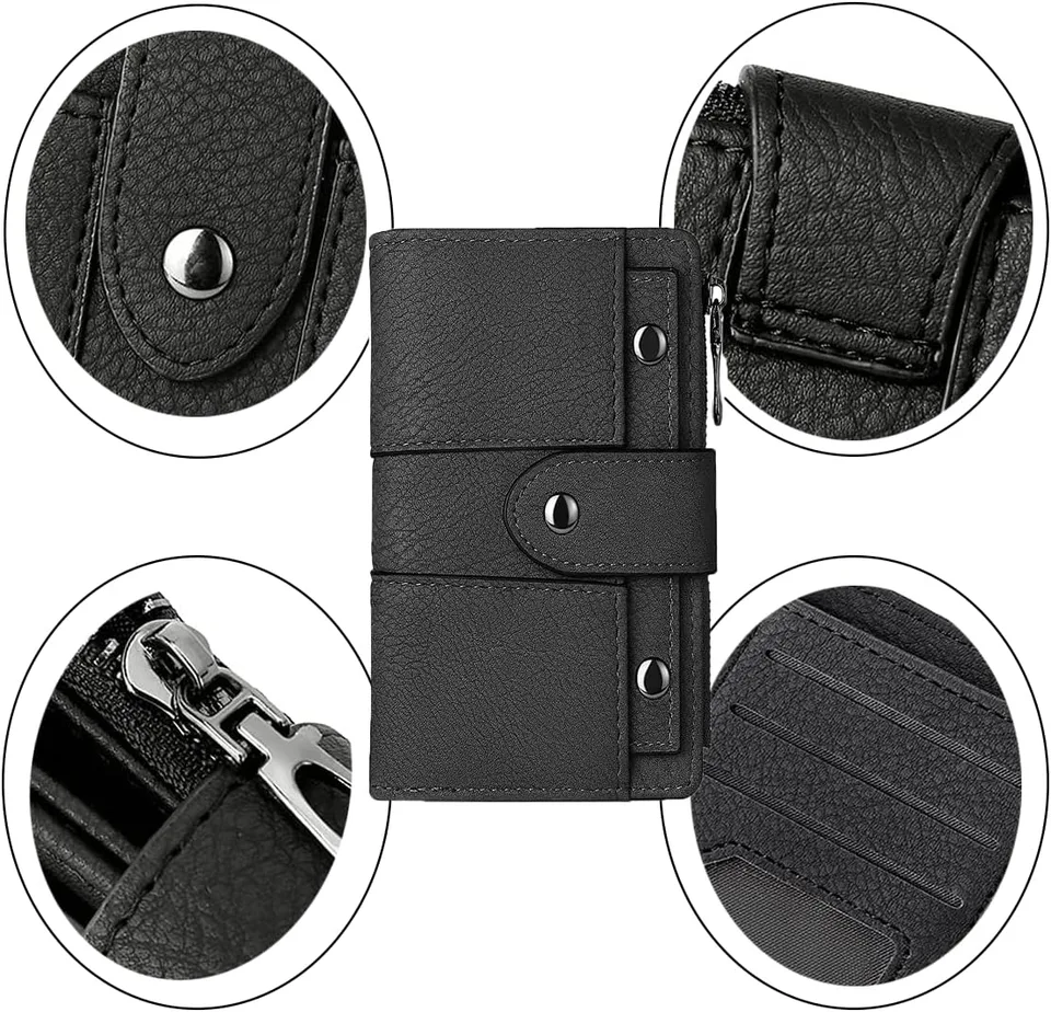Wallet For Women Leather Slim Womens Wallet Bifold Multi Card Holder Organizer Designer With Removable ID Window view 7