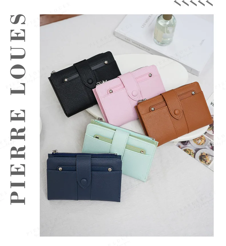 Wallet For Women Leather Slim Womens Wallet Bifold Multi Card Holder Organizer Designer With Removable ID Window view 8