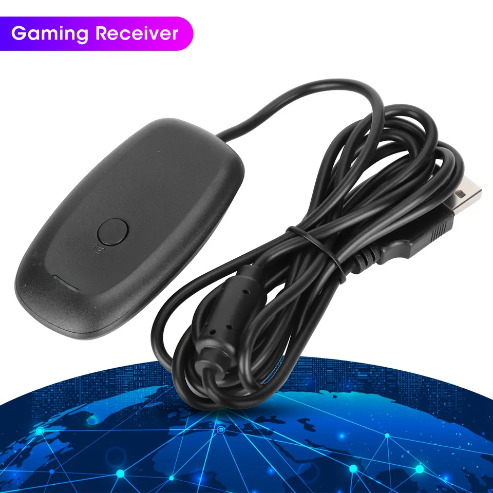 PC Receiver Gaming Controller Wireless Adapter Console For Microsoft X BOX 360 view 3