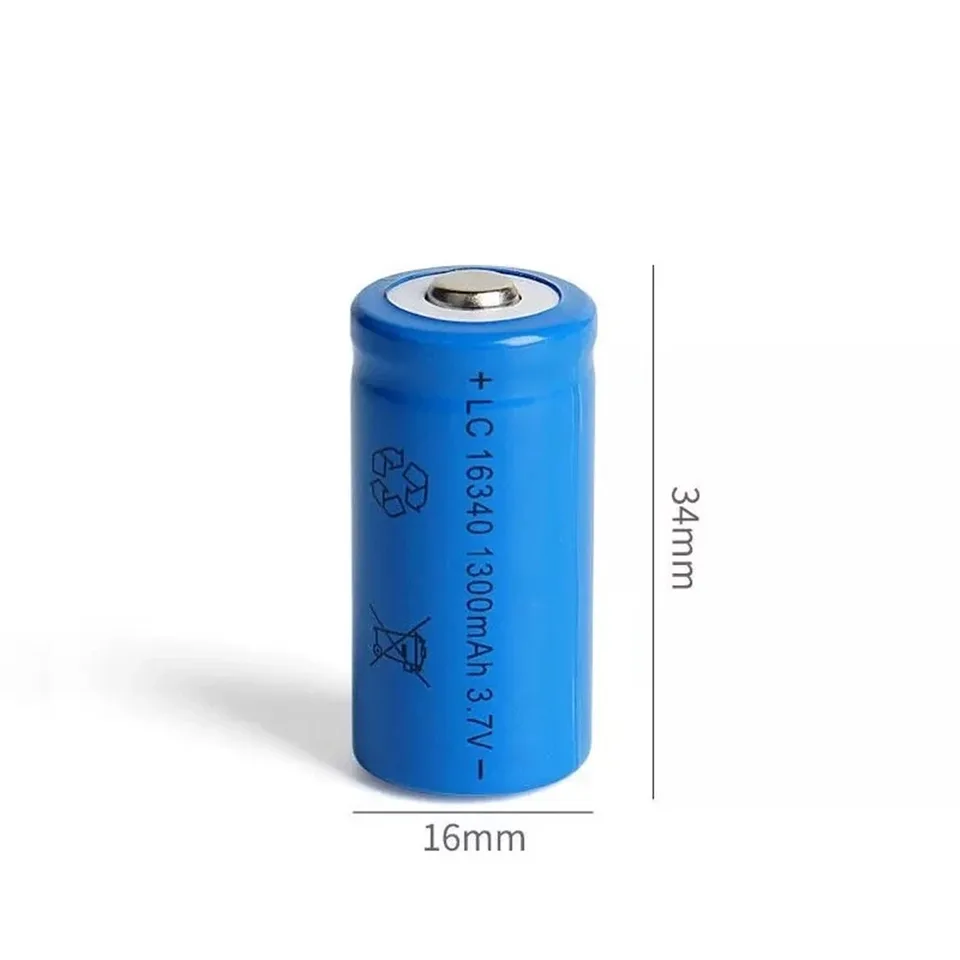 4 Pack 1300 MAh 16340 RCR123A Rechargeable 3.7 V Ion Battery USB Battery Charger view 8