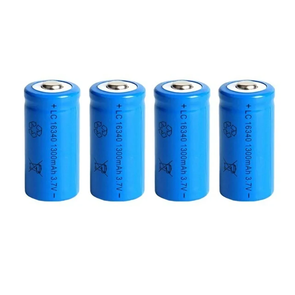4 Pack 1300 MAh 16340 RCR123A Rechargeable 3.7 V Ion Battery USB Battery Charger view 6