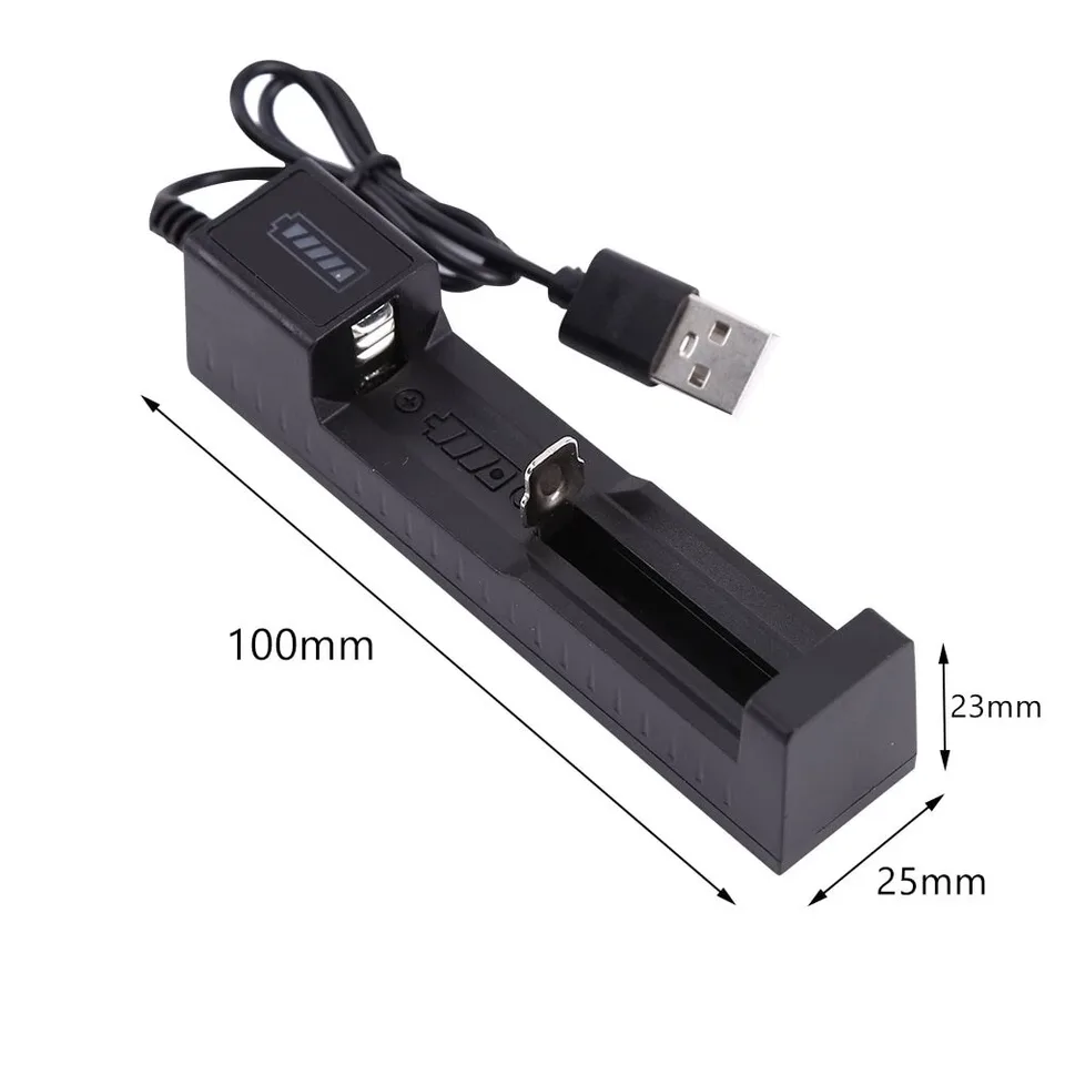 4 Pack 1300 MAh 16340 RCR123A Rechargeable 3.7 V Ion Battery USB Battery Charger view 12