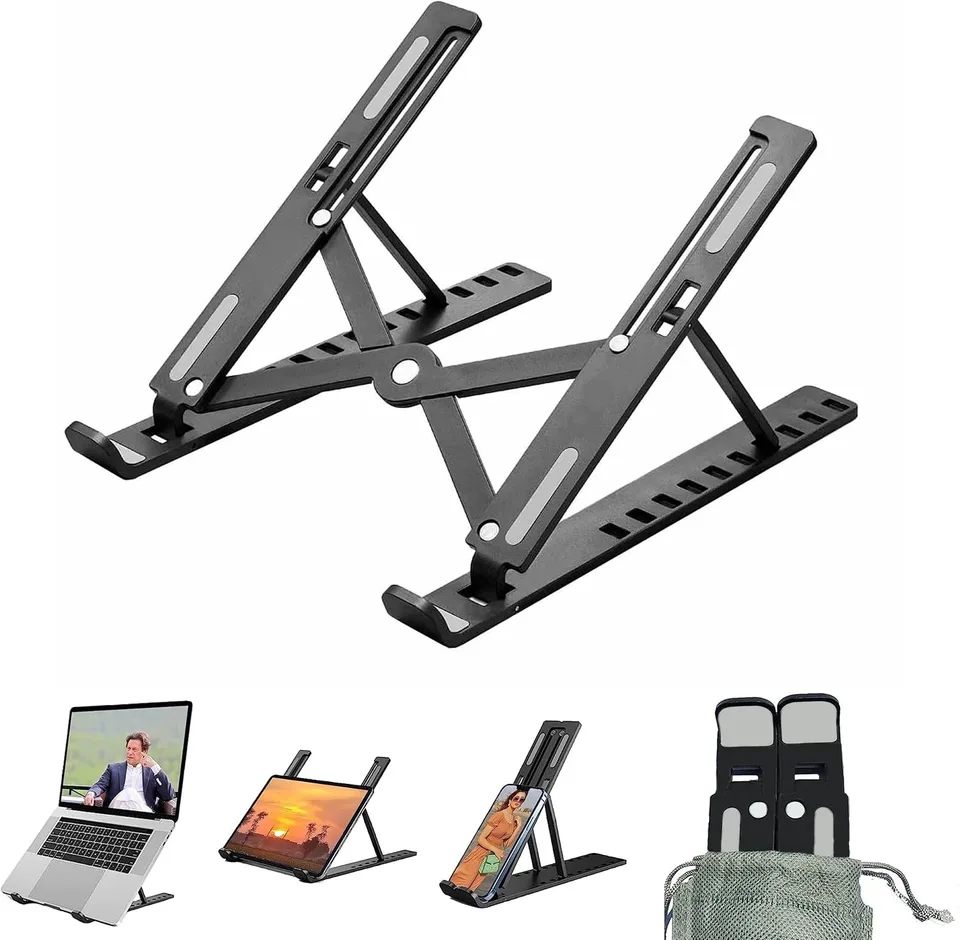 LAPTOP STAND PORTABLE ADJUSTABLE TABLET HOLDER DESK RISER FOR NOTEBOOK BOOK view 2