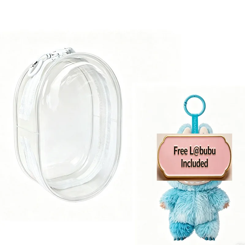 Vue 6 de Doll Backpack,Mini Storage Case,PVC Dustproof Small Doll Bag For Mini Dolls Figures,labubu Doll Bag