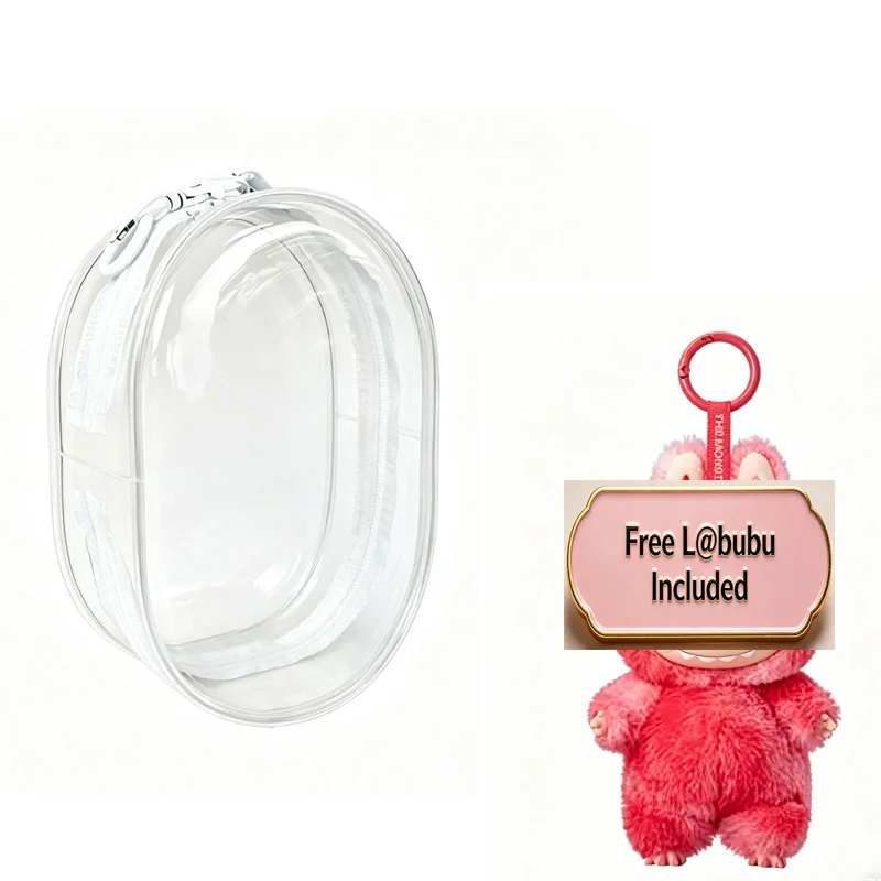 Vue 9 de Doll Backpack,Mini Storage Case,PVC Dustproof Small Doll Bag For Mini Dolls Figures,labubu Doll Bag