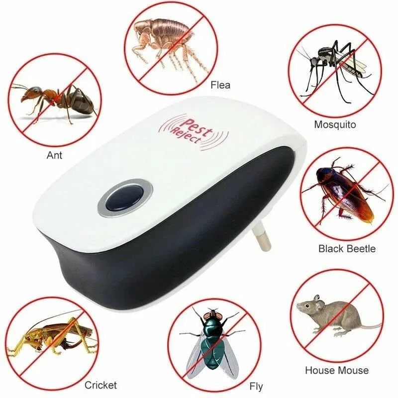 6 Pcs Ultrasonic Pest Repeller, Pest Control Plug In Indoor Pests For Mosquito, Insects,Cockroaches, Rats, Bug, Spider view 5