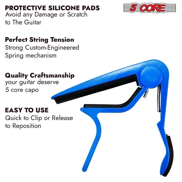 5 Core Capo 4 Pcs Acoustic Electric Guitar 6 String Kapo Clip For Banjo Mandolin Ukulele view 5