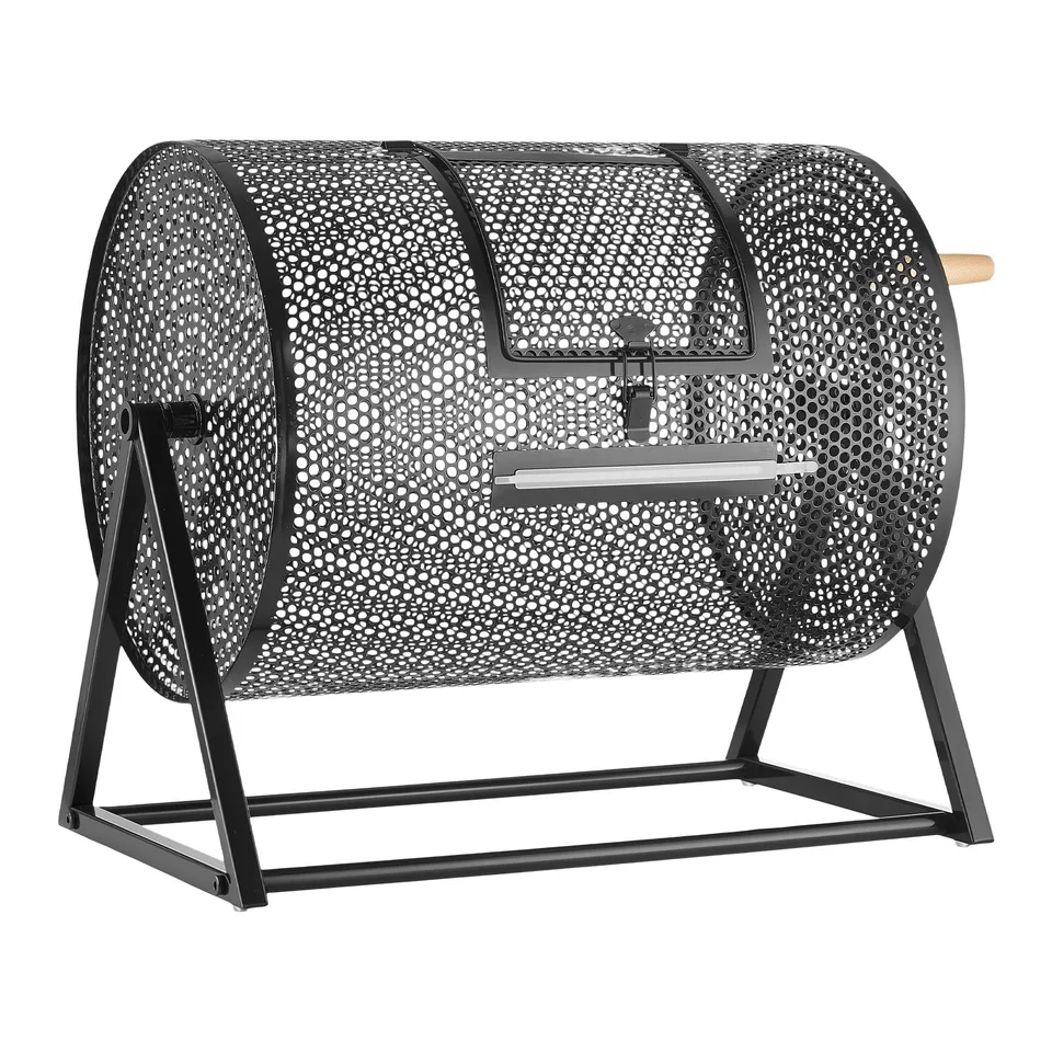 Raffle Ticket Spinner, 16.1" X 11.9" Holds 5000 Tickets Or 200 Ping Pong Balls, Raffle Drum Lottery Spinning Cage With Reinforced Handle, Stable Triangular Stand, For Events, Gatherings, Black
