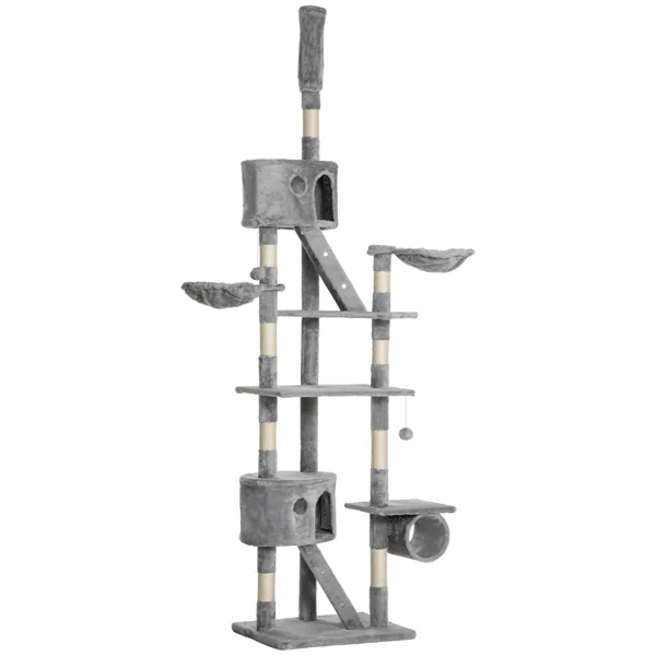 Wooden Cat House Cat Trees Cat Climbing Tower view 6