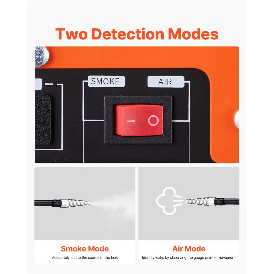 Automotive Smoke Machine Leak Detector, DC 12V EVAP Vacuum Diagnostic Tester With Built-in Air Pump, Dual-Mode Vacuum Pipeline Fuel view 3