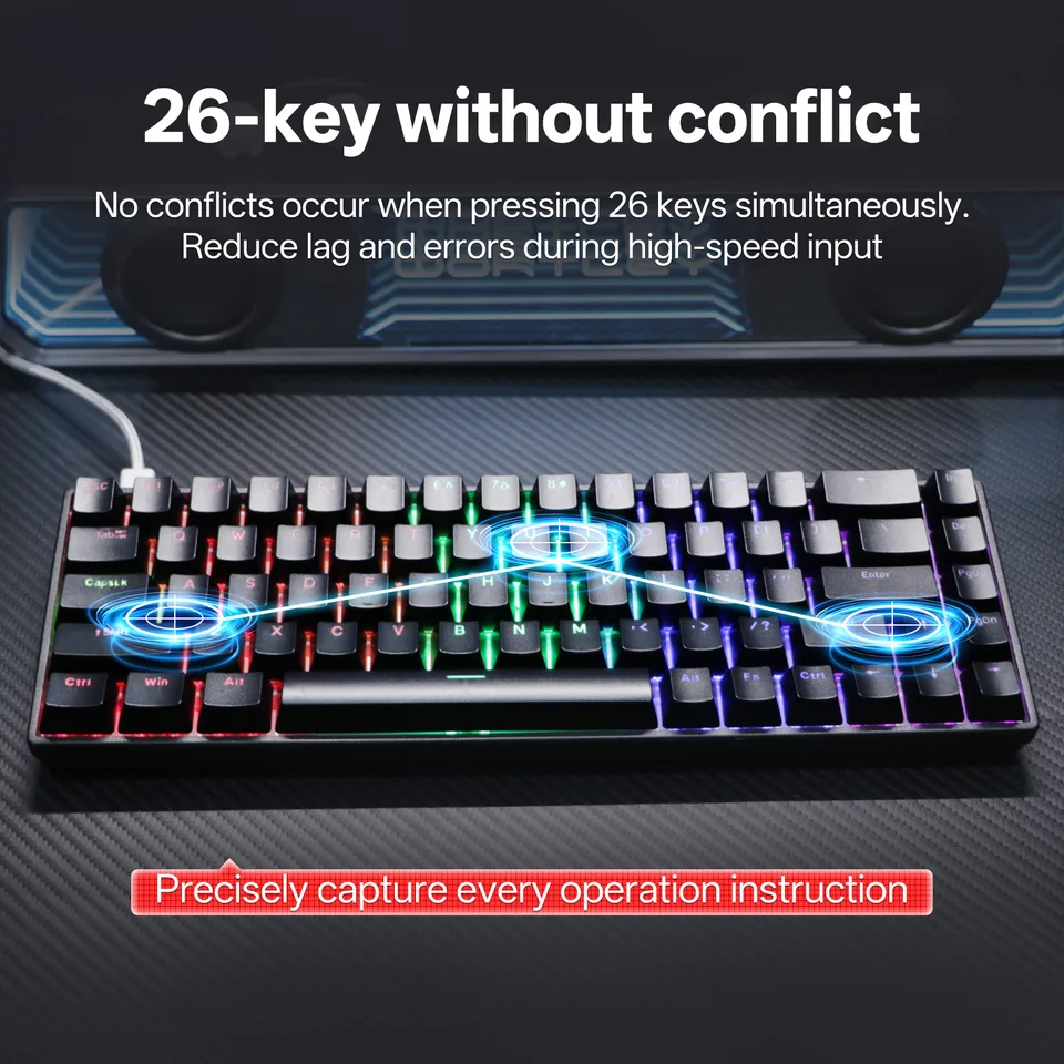 KL61 Single-Mode Mechanical Keyboard view 3