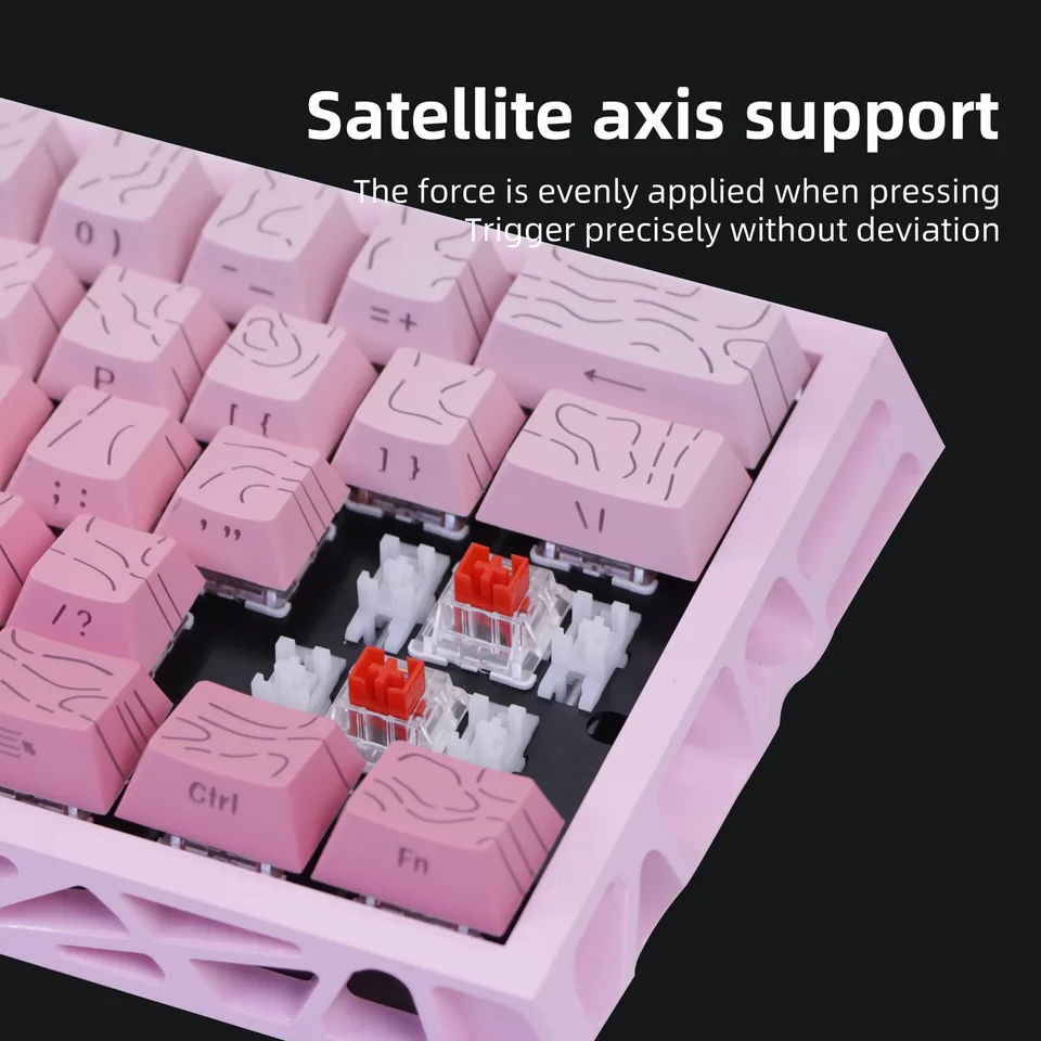 NJ61 Hollow Single-Mode Mechanical Keyboard view 9