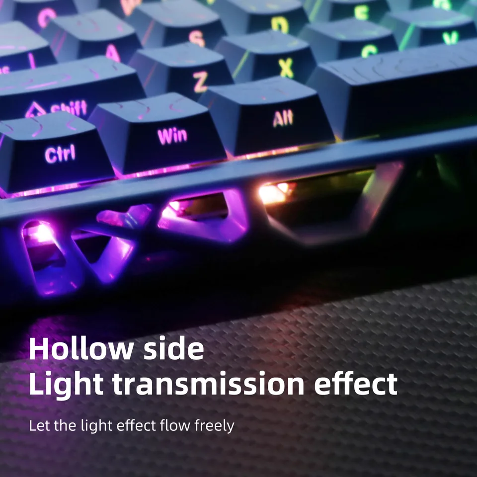 NJ61 Hollow Single-Mode Mechanical Keyboard view 14