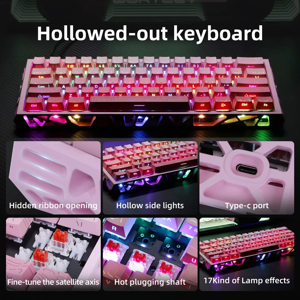 NC61 Magnetic Shaft Single-Mode Mechanical Keyboard view 3