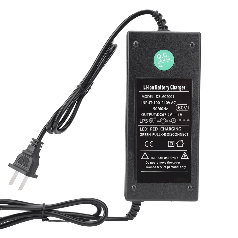 3A Plastic Portable Universal Battery Charger For 60V Electric Scooter Bike view 3