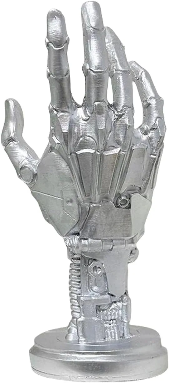 Creative Mechanical Hand Staue, Gaming Controller Holder Stand, Headphone Holder, Necklace Holder, Robot Hand Sculpture, Hand Crafts view 7