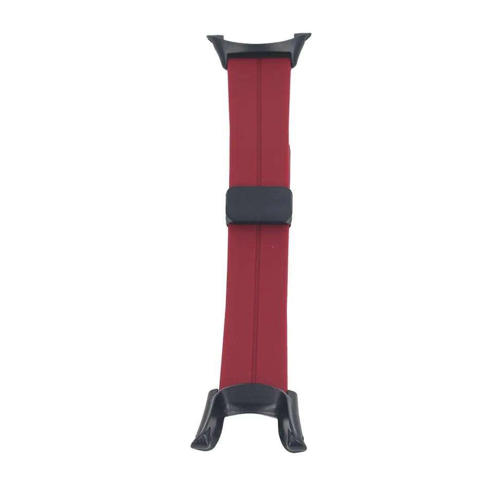 Magnetic Watch Band For Suunto Ambit 1 2 2S 2R 3 Sport 3 Peak Adjustable Waterproof Folding Clasp Magnetic Clasp Loop Strap Wine Red view 5