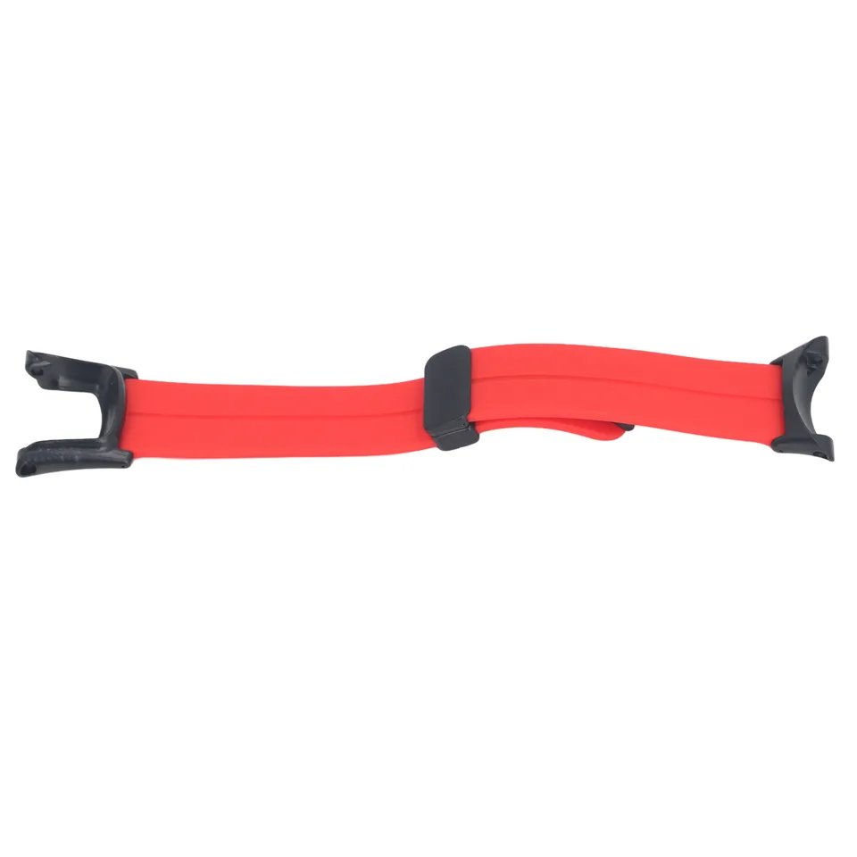 Vue 5 de Magnetic Silicone Watchband For Suunto Ambit 1 2 2S 2R 3 Sport 3 Peak Folding Clasp Adjustable Magnetic Closure Watch Strap Red