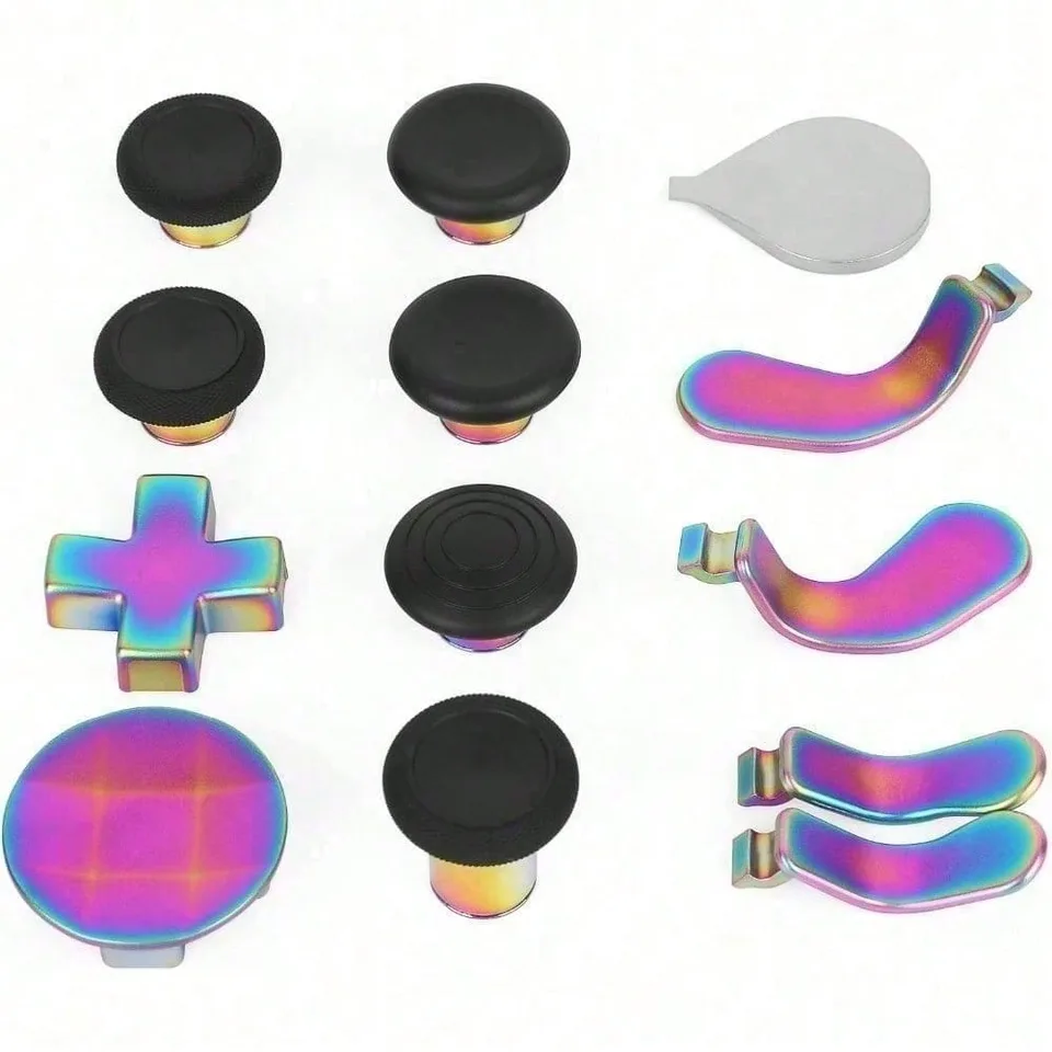 Elite 13 In 1 Metal Thumb Sticks Series, 2 Controller Accessory Sets, Gaming Accessory Replacement With Metal Mod 6 Swap Joysticks, 4 view 9