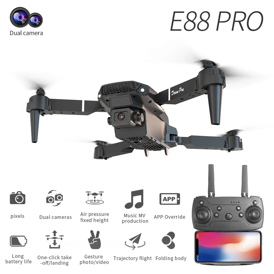 E88 Pro Dual Camera Dual Electric Drone view 3