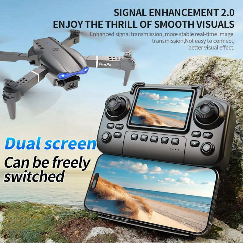 E99 Pro Screen Control Dual Electric Drone view 8