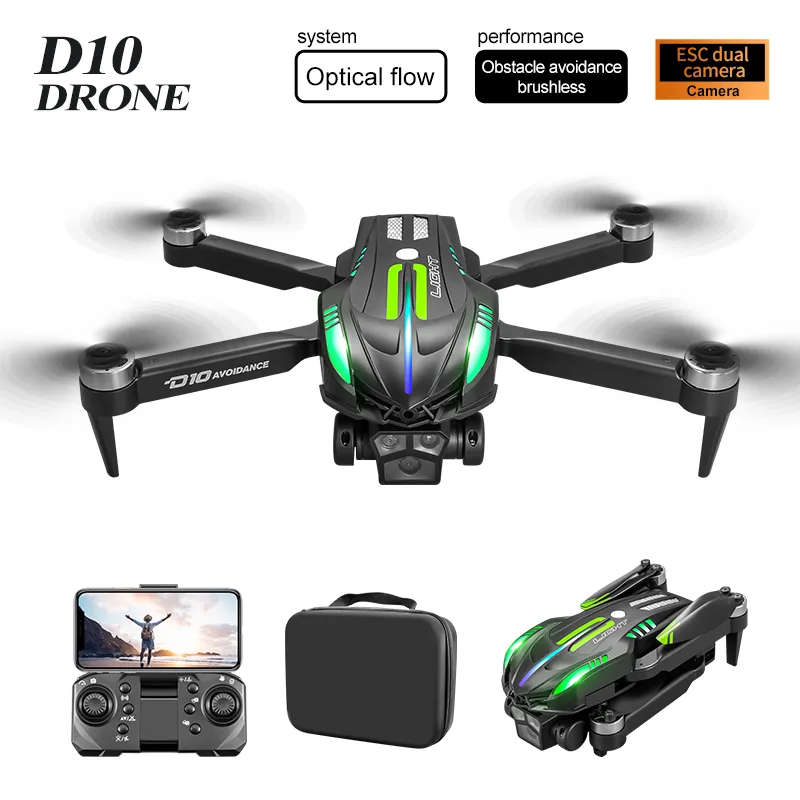 D10 Black Single Electric Drone view 1