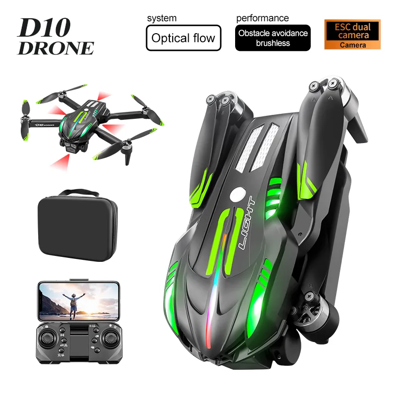 D10 Black Single Electric Drone view 3
