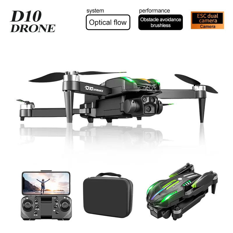 D10 Black Single Electric Drone view 12