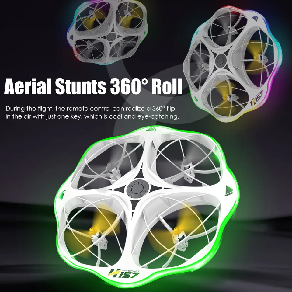 H158 White Dual Electric Drone view 2