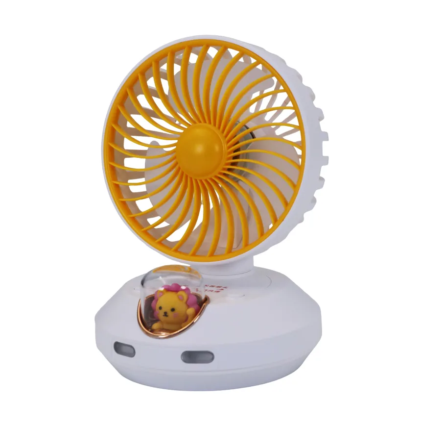 Shaking Head Fan White Li-On Rechargeable view 1