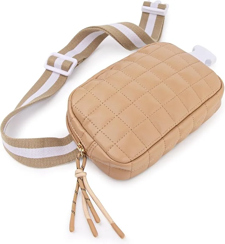 Viva Terry Women's Quilted Waist Pack  Small Puffy Sports Bag Adjustable Strap Ideal For Running, Travel, Hiking, And Fitness view 4