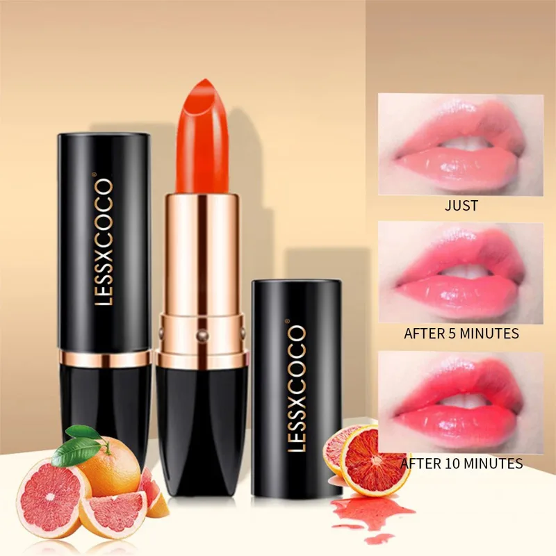3PCS Color Changing Lipstick Set, Temperature & PH Sensitive, Long Lasting Moisturizing Lip Balm Gift Box For Women view 2