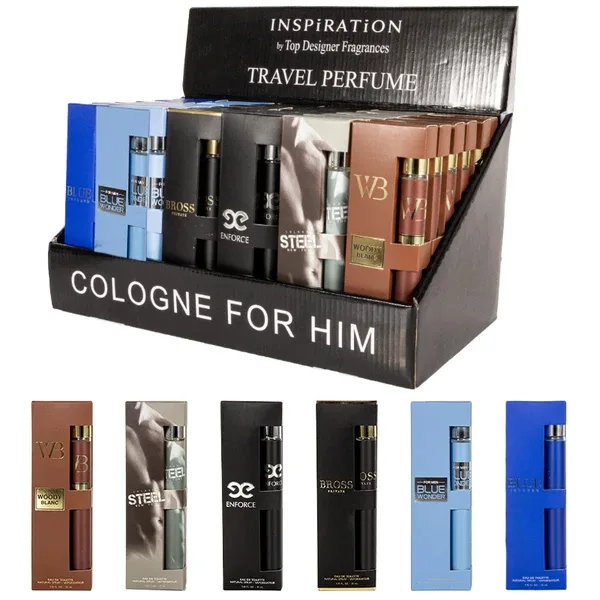 6pcs Set, 1.18fl.oz 35ml Each Bottle, Men's Eau De Toilette Spray, Long-Lasting Perfume, 6 Different Scent, Perfect For Dating, Daily Life, Parties, Gift Giving