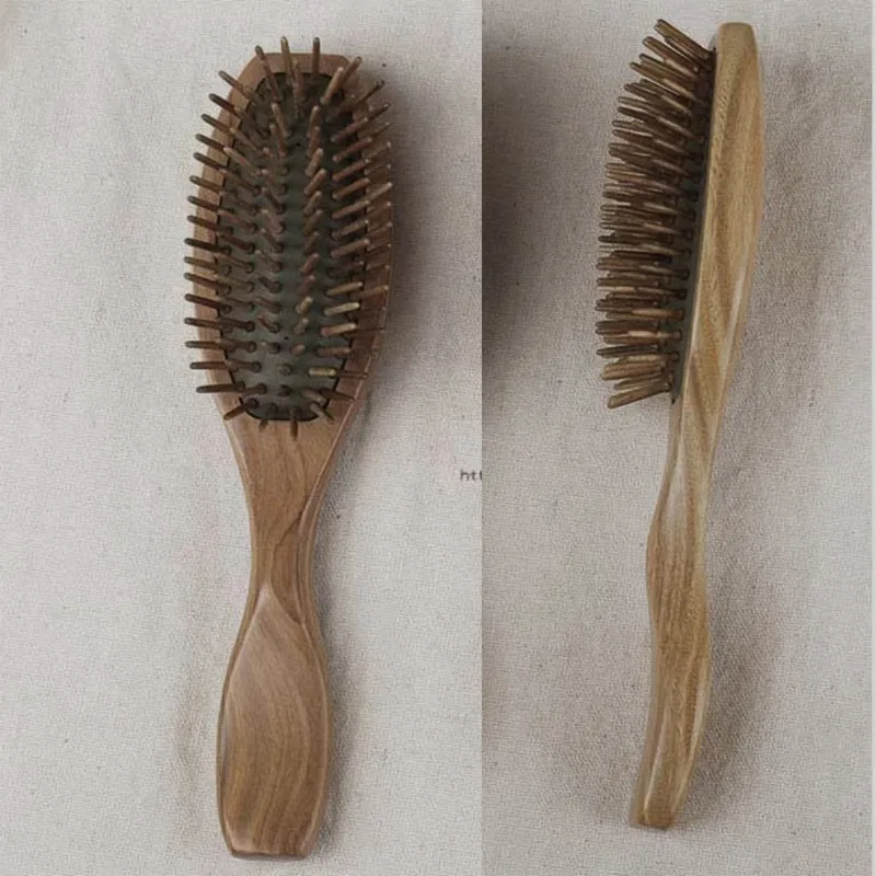 Natural Green Sandalwood Massage Comb, Hair Comb view 2