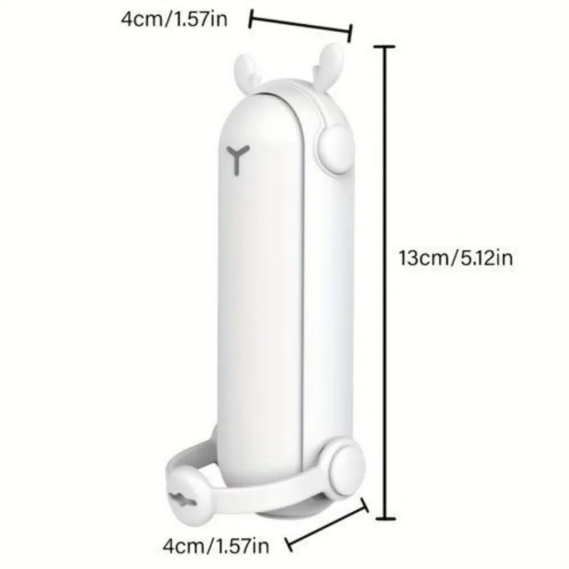 3-in-1 Portable Foldable Handheld Fan With Mini USB-Rechargeable Flashlight view 2