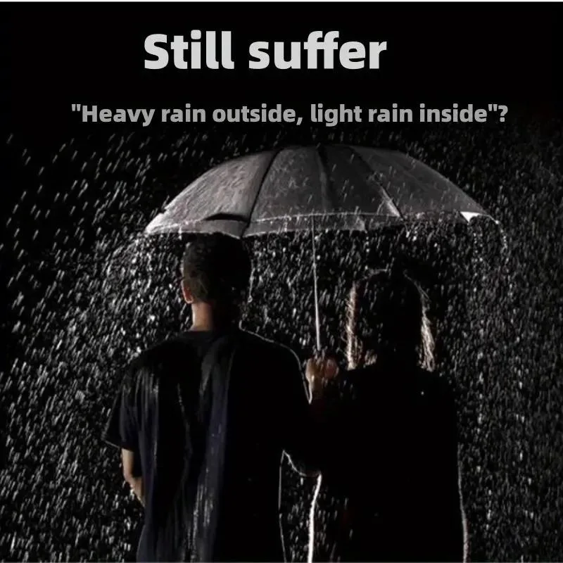Double Umbrella, 12-rib Reinforced, Windproof And Waterproof, A Must-have Multi-functional Umbrella For Heavy Rain. view 3