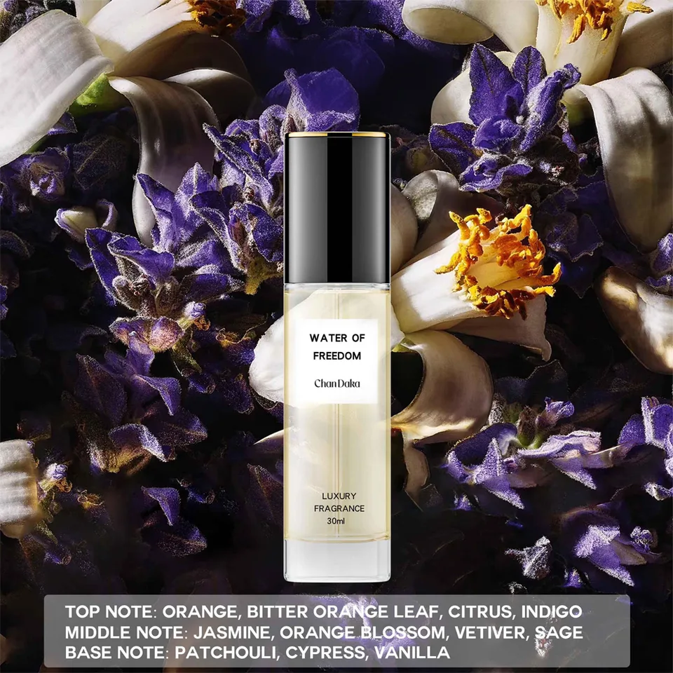 Water Of Freedom Luxury Fragrance 30ml,Long Lasting Floral Woody Scent With Jasmine, Orange Blossom Vanilla Notes, Travel Size Perfume Spray For Men & Women