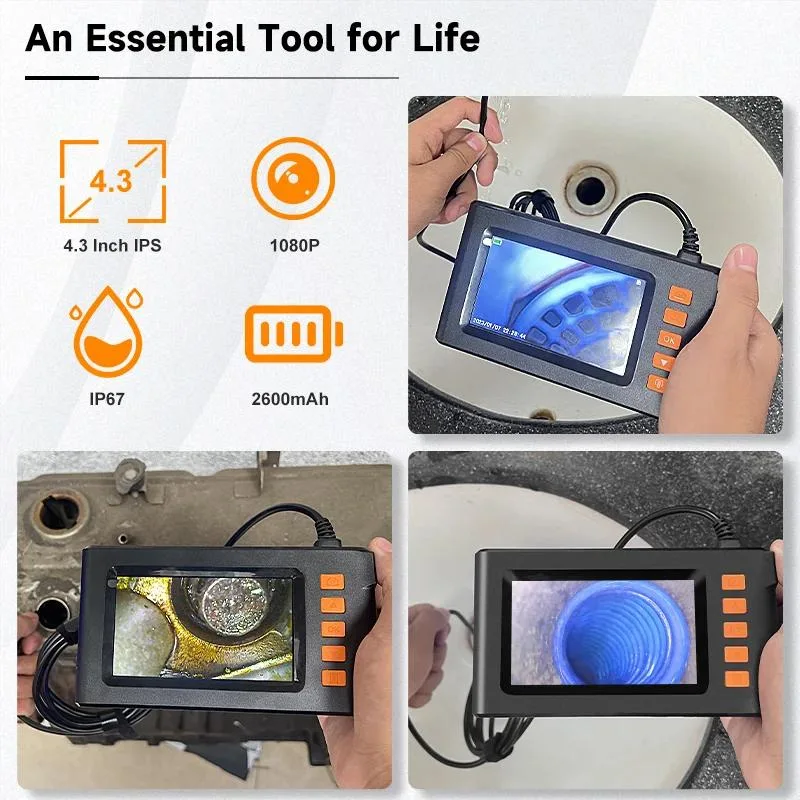 Dual-Lens Endoscope With Light, 4.3-Inch Screen, 32GB Memory Card, 16.5 Feet view 6