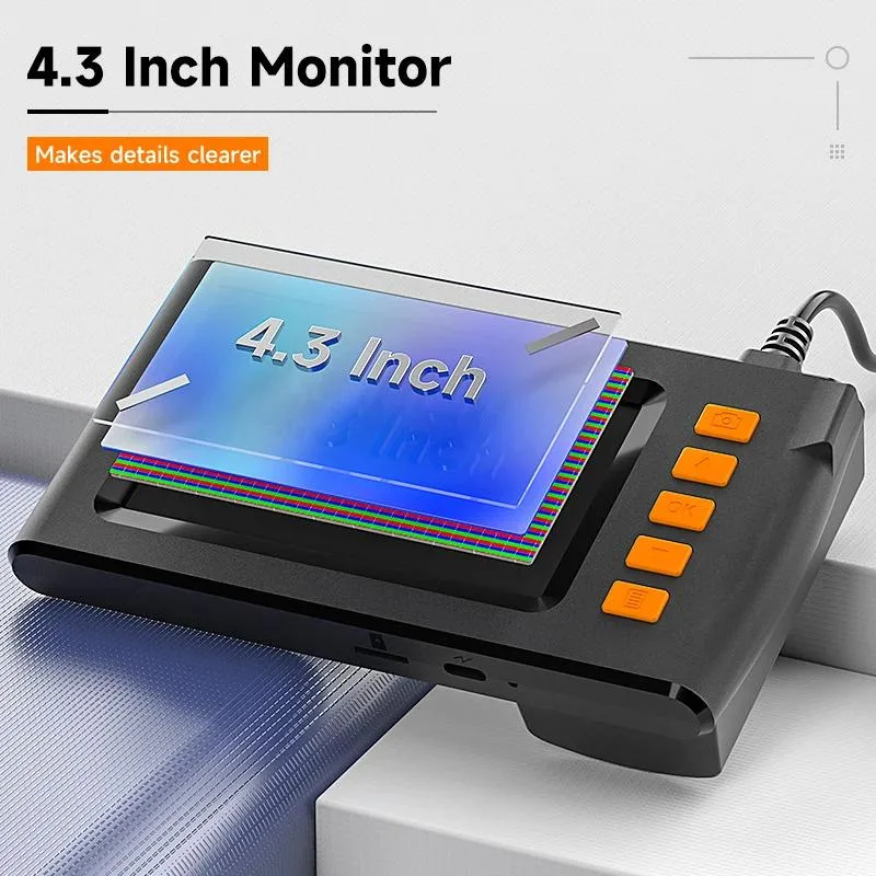 Dual-Lens Endoscope With Light, 4.3-Inch Screen, 32GB Memory Card, 16.5 Feet view 8