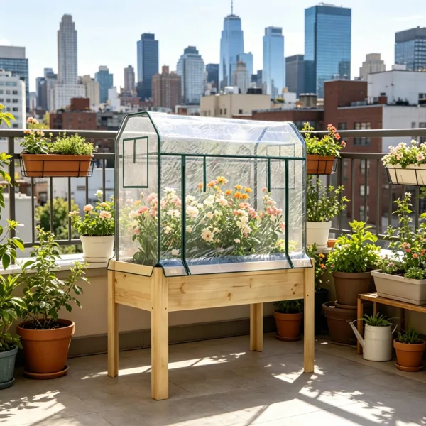 Piece Raised Garden Bed With view 4