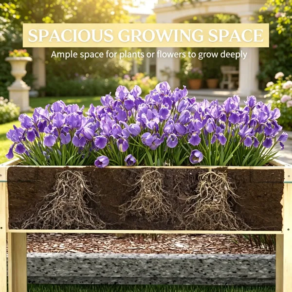 Piece Raised Garden Bed With view 3