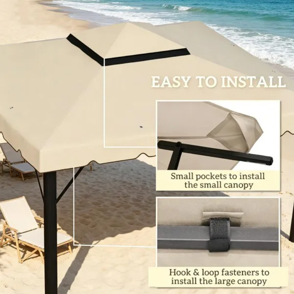 Gazebo Canopy Replacement Only Canopy Roof view 3