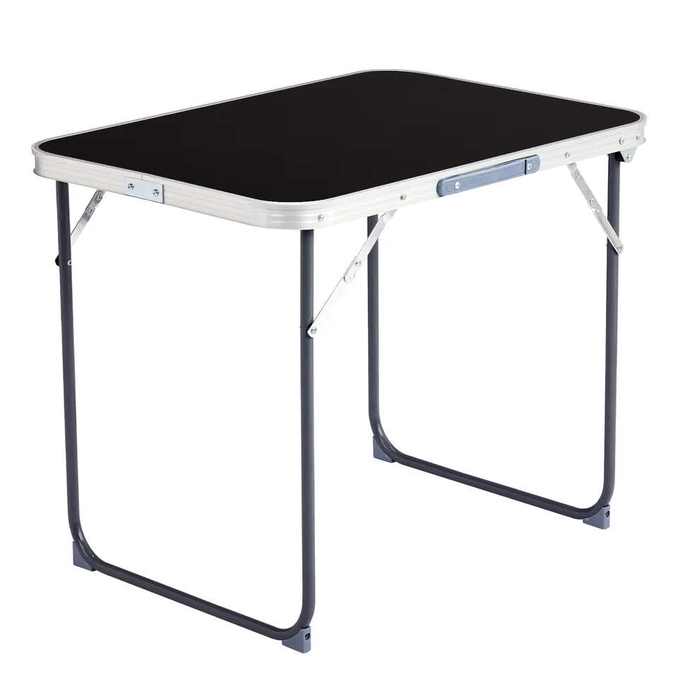 2.3ft Portable Aluminum Folding Camping Table, Indoor Outdoor Lightweight Foldable Picnic Desk, 70-50cm Heavy Duty Small Fold Up Table view 4