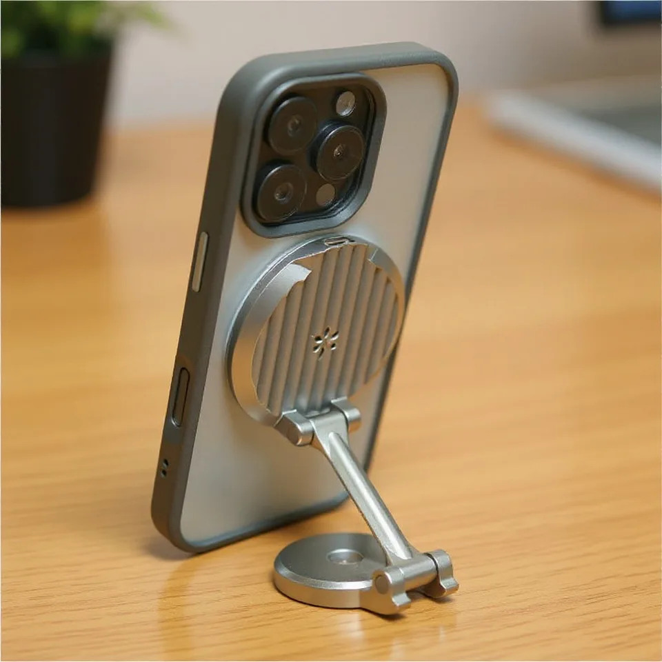 360degree  Rotating Stand  Case, Suitable For  Magnetic Anti Drop  Adjustable Horizontal And Vertical Screens, Essential For Office Workers And Drama Fans view 3