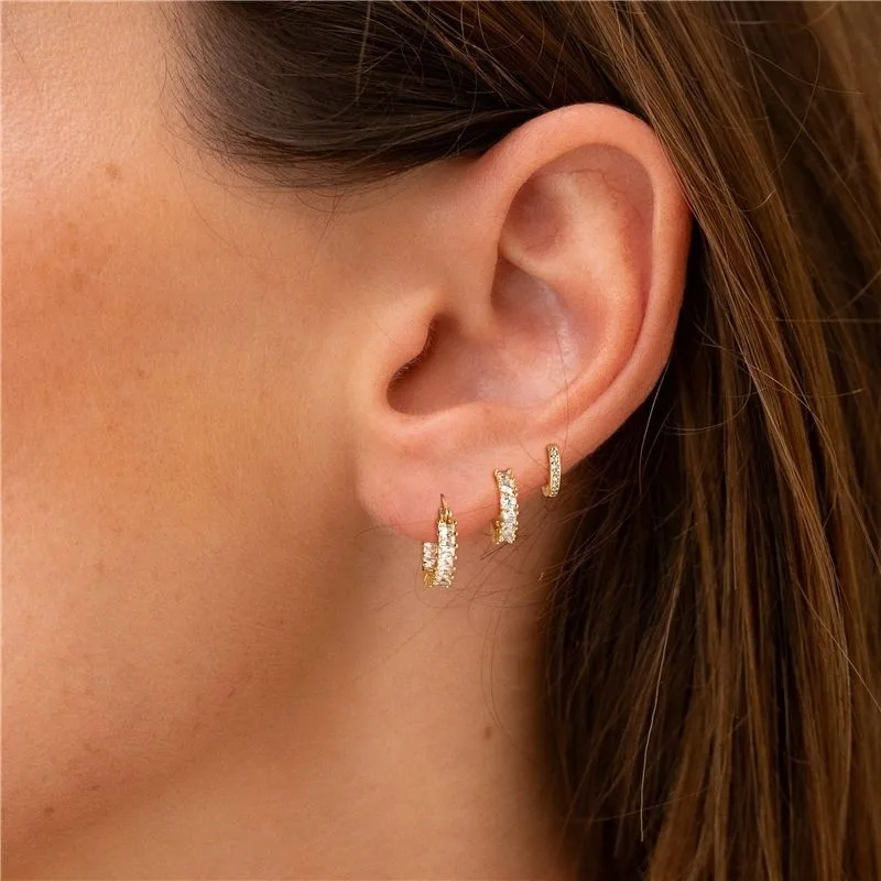 Cube Zircon Dome Set Thick Small Sharp Corner Dome Fashionable Daily Perforated Jewelry, Fashionable Daily Perforated Versatile Jewelry view 4