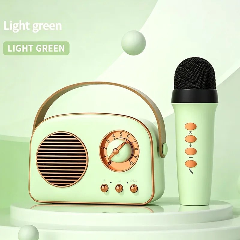 Mini Portable Karaoke Machine With Wireless Microphones view 12