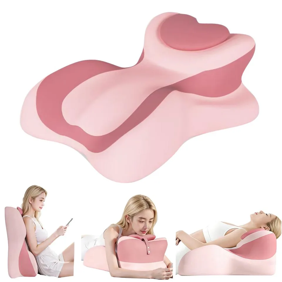 Ergonomic Heart-shaped Memory Foam Chest Support Pillow, Cute Backrest Cushion To Relieve Pressure,Self-pickup Only view 4