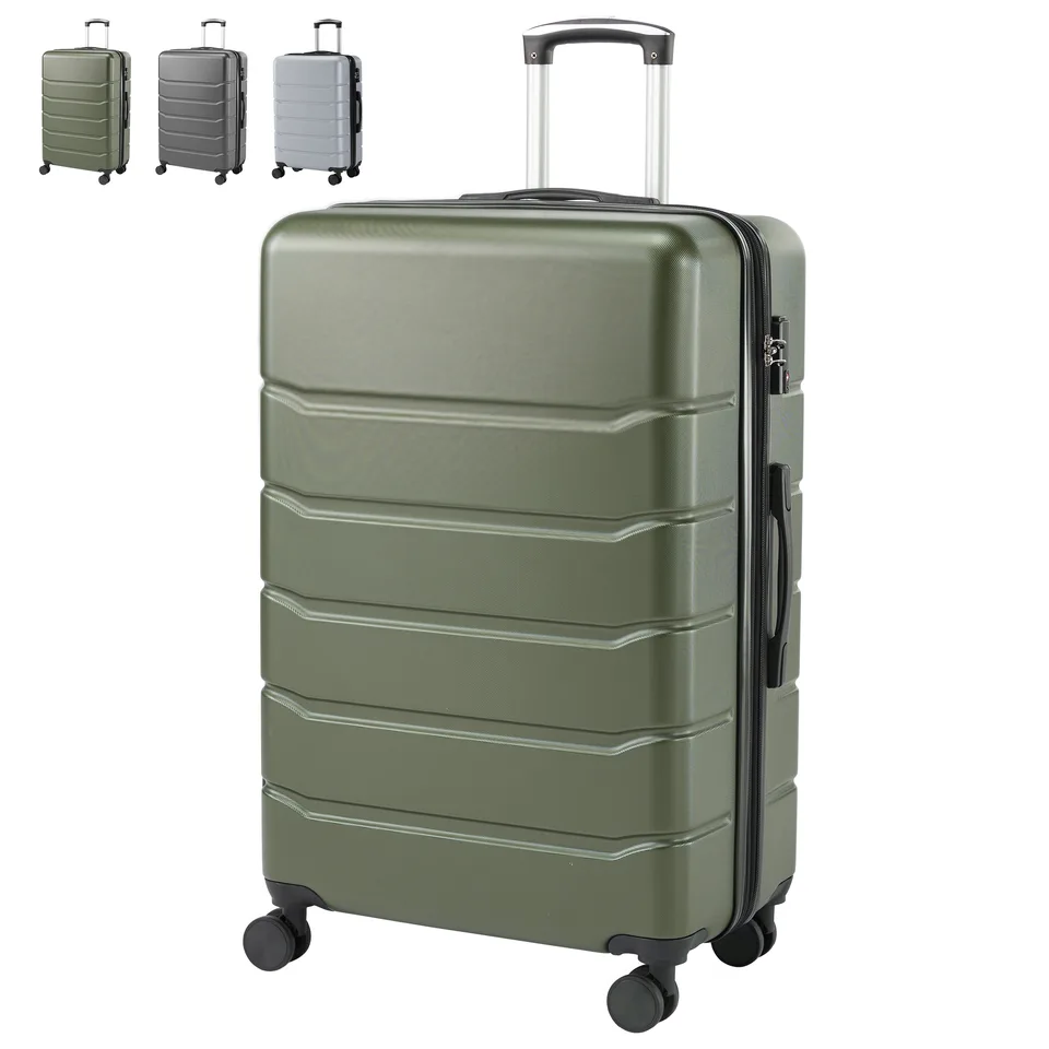 Hard Shell Carry On Suitcase, ABS Spinner Wheel Luggage, Lightweight And Expandable Rolling Travel Bag view 3